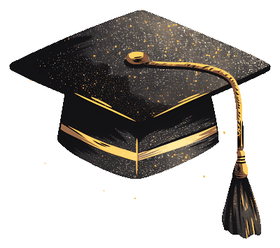 Chapeau de diplômé pour le Baccalauréat